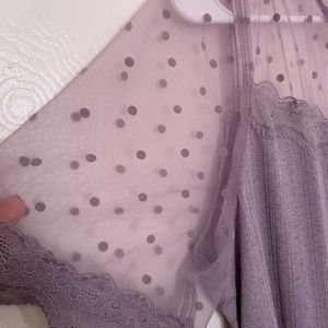 Lavender sweetheart top